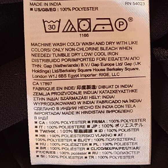 Banana Republic Navy Blue Sleeveless Pleated Tunic - Picture 10 of 11